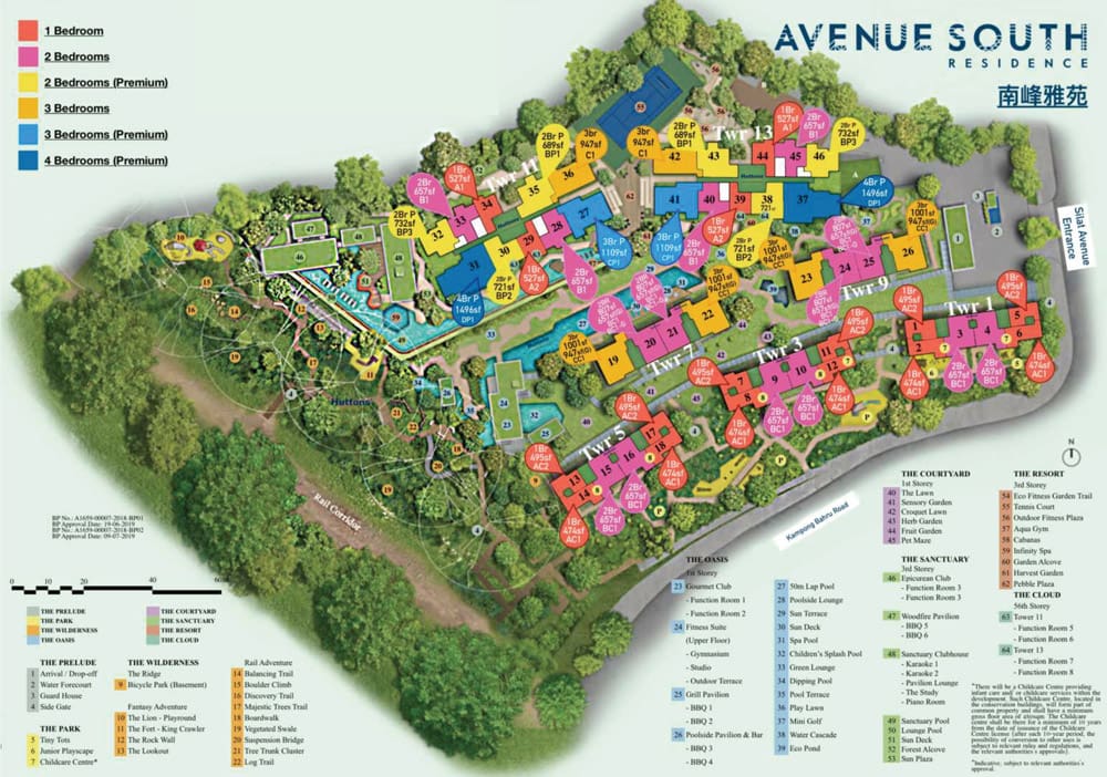 Site Plan of Avenue South Residence