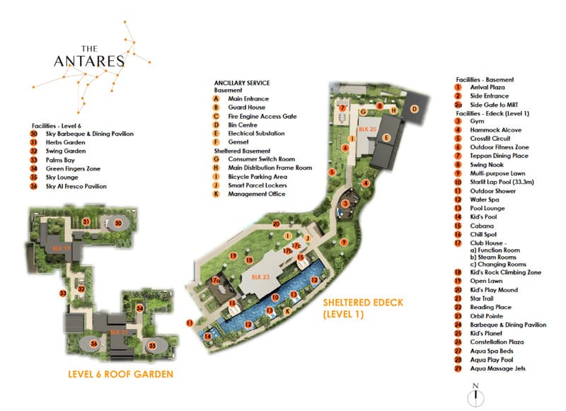 The Antares - Site Plan (Level 1)