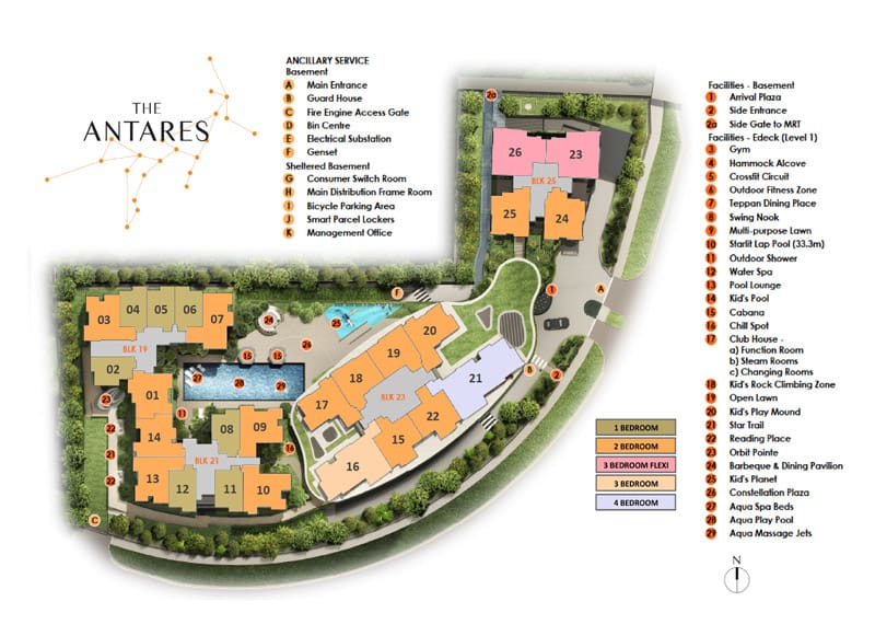 The Antares - Site Plan