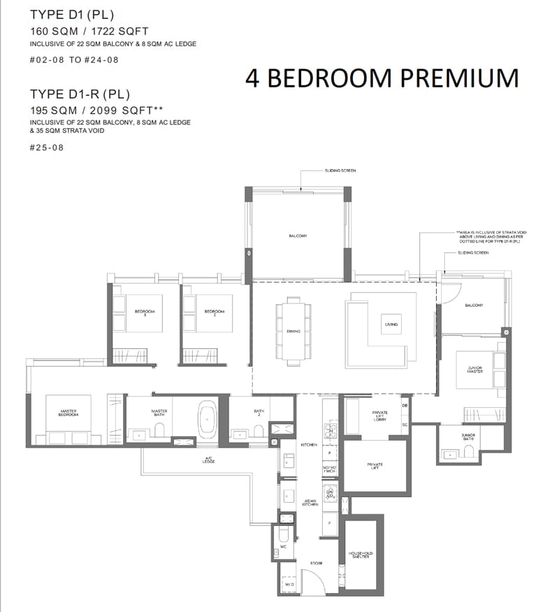 Meyer Mansion - Floor Plans - 4 Bedroom Premium