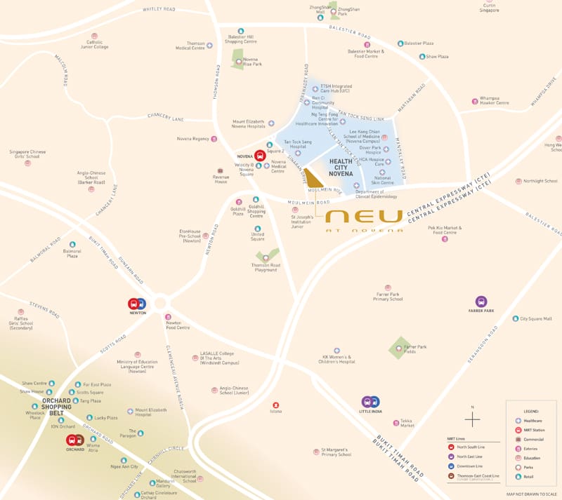 Neu At Novena - Location Map