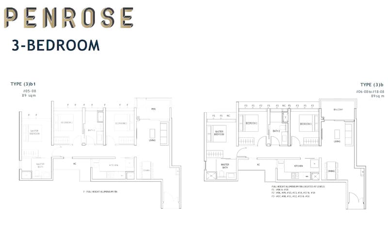 Penrose - Floorplan - 3 Bedroom