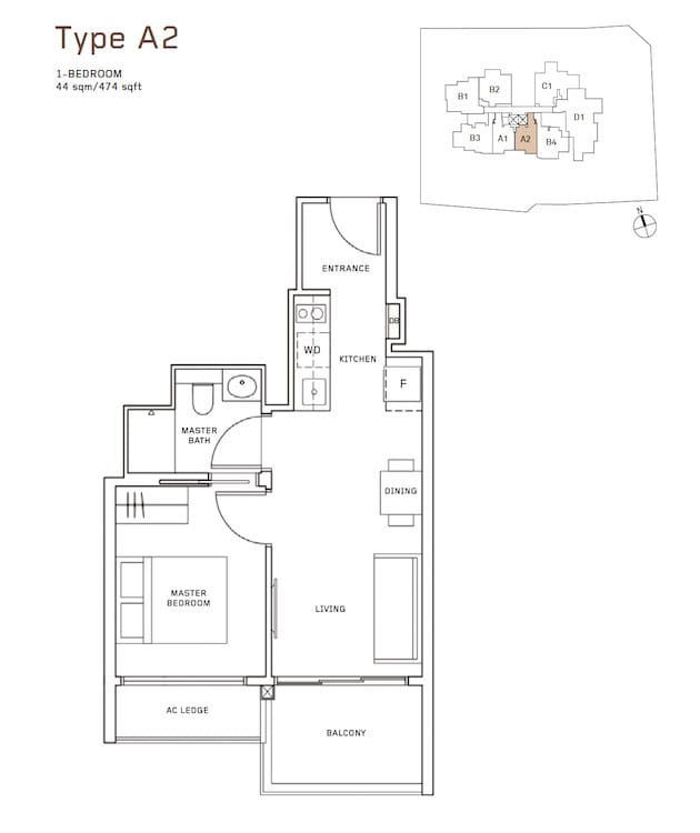 Myra - Floorplan - One Bedroom