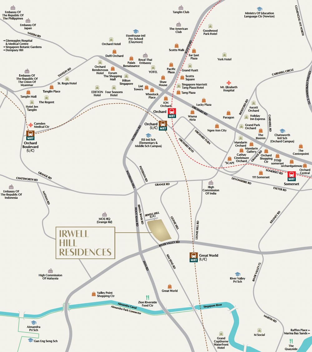 Irwell Hill Residences - Location Map