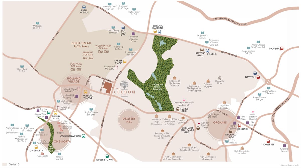 Leedon Green - Location Map