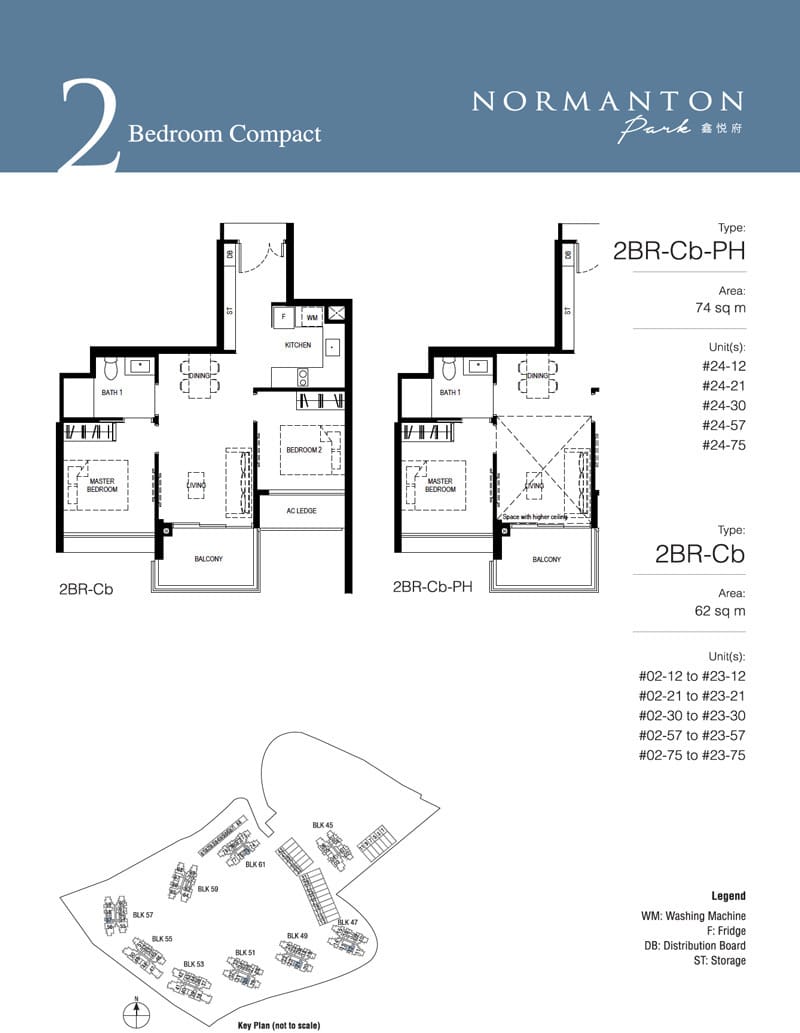 Normanton Park - Floorplan - 2 Bedroom Compact