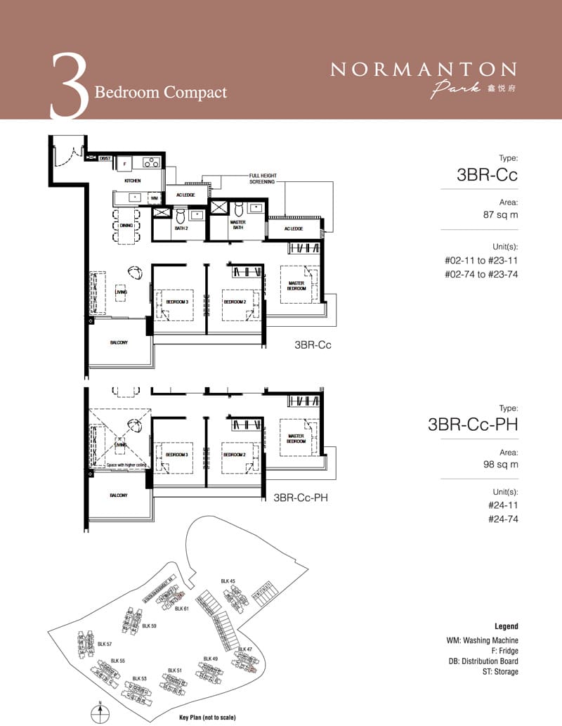 Normanton Park - Floorplan - 3 Bedroom Compact