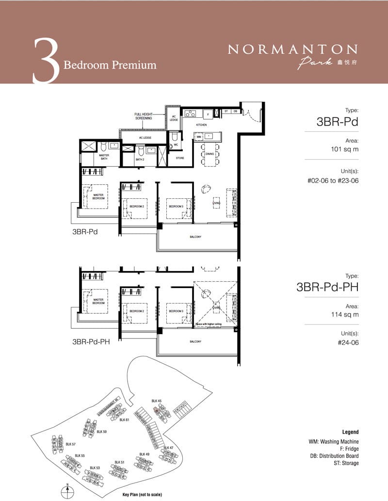 Normanton Park - Floorplan - 3 Bedroom Premium