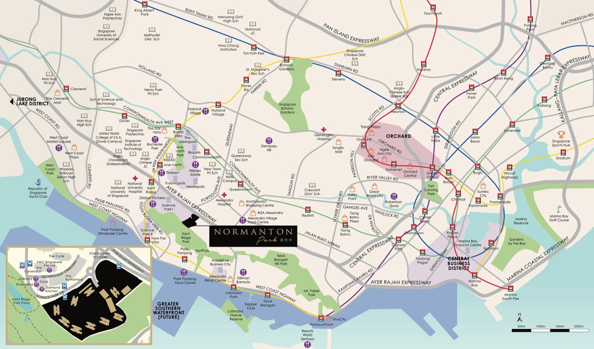 Normanton Park - Location Map