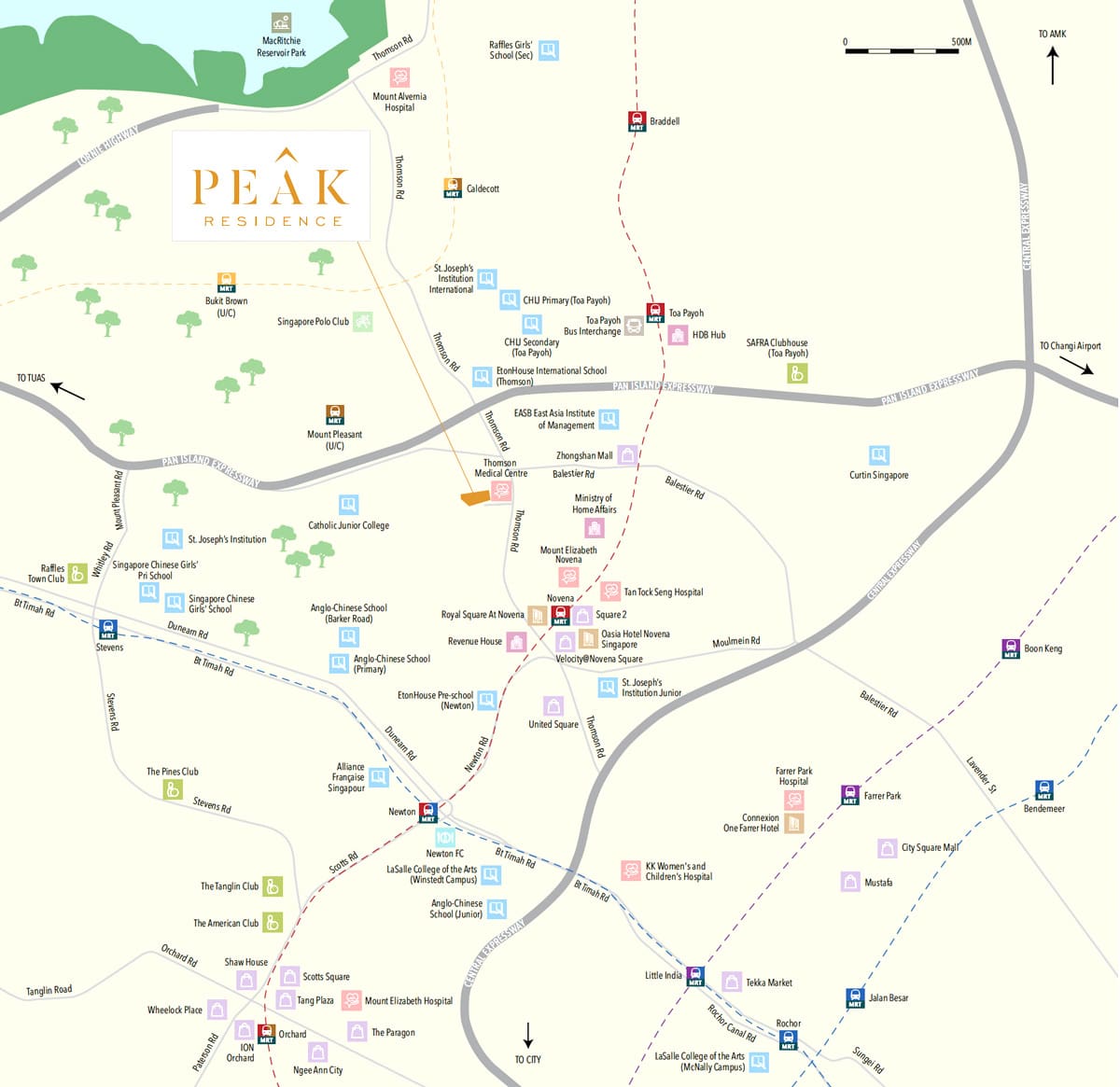 Peak Residence - Location Map