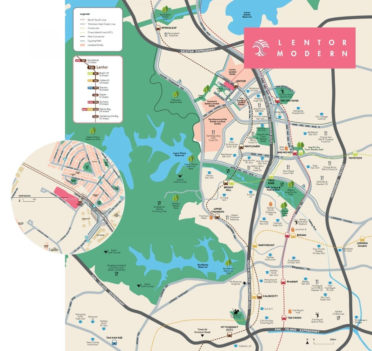 Lentor Modern - Location Map