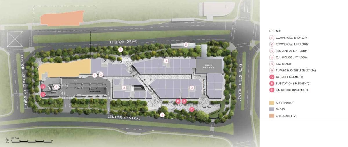 Lentor Modern - Site Plan - Level 1