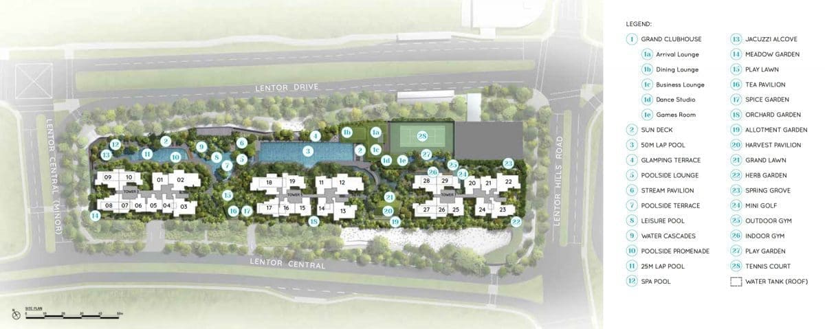 Lentor Modern - Site Plan Level 4