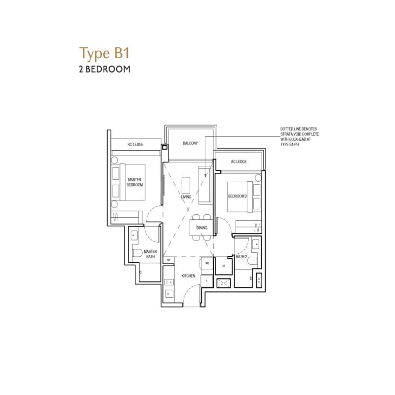 The Continuum - 2 Bedroom Floor Plan