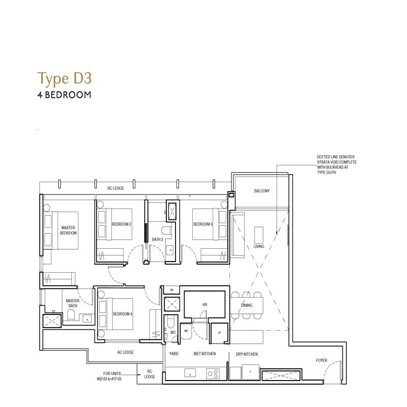 The Continuum - 4 Bedroom Floor Plan