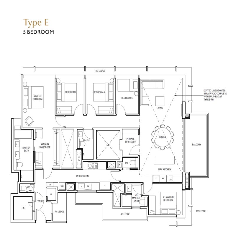The Continuum - 5 Bedroom Floor Plan