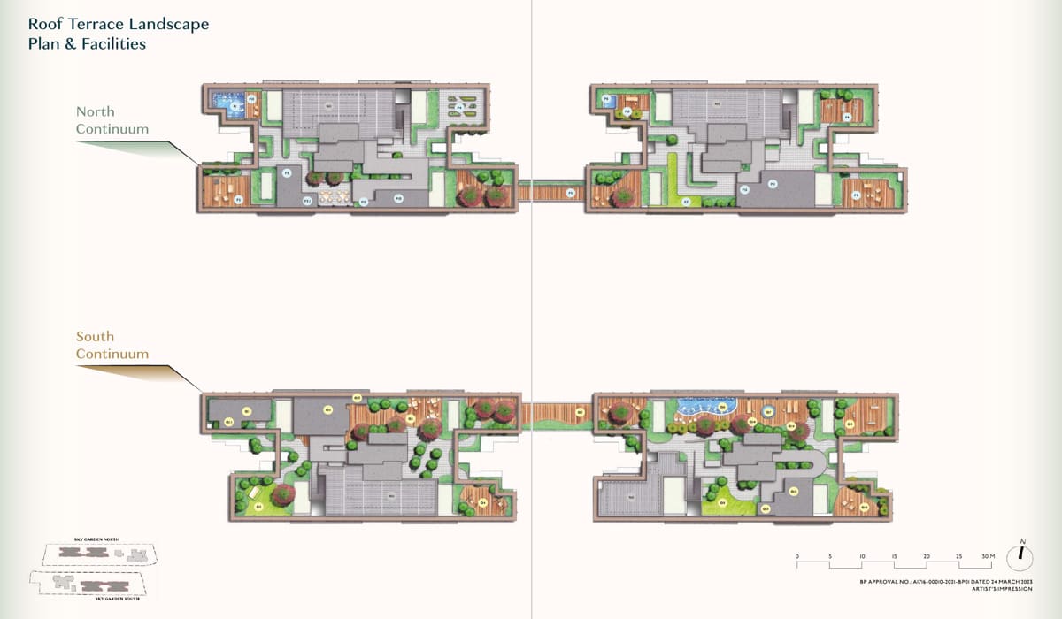 The Continuum - Condo Roof Terrace Site Plan