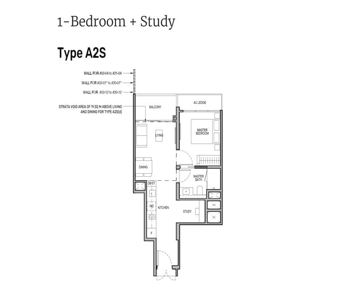 1 Bedroom + Study Tembusu Grand