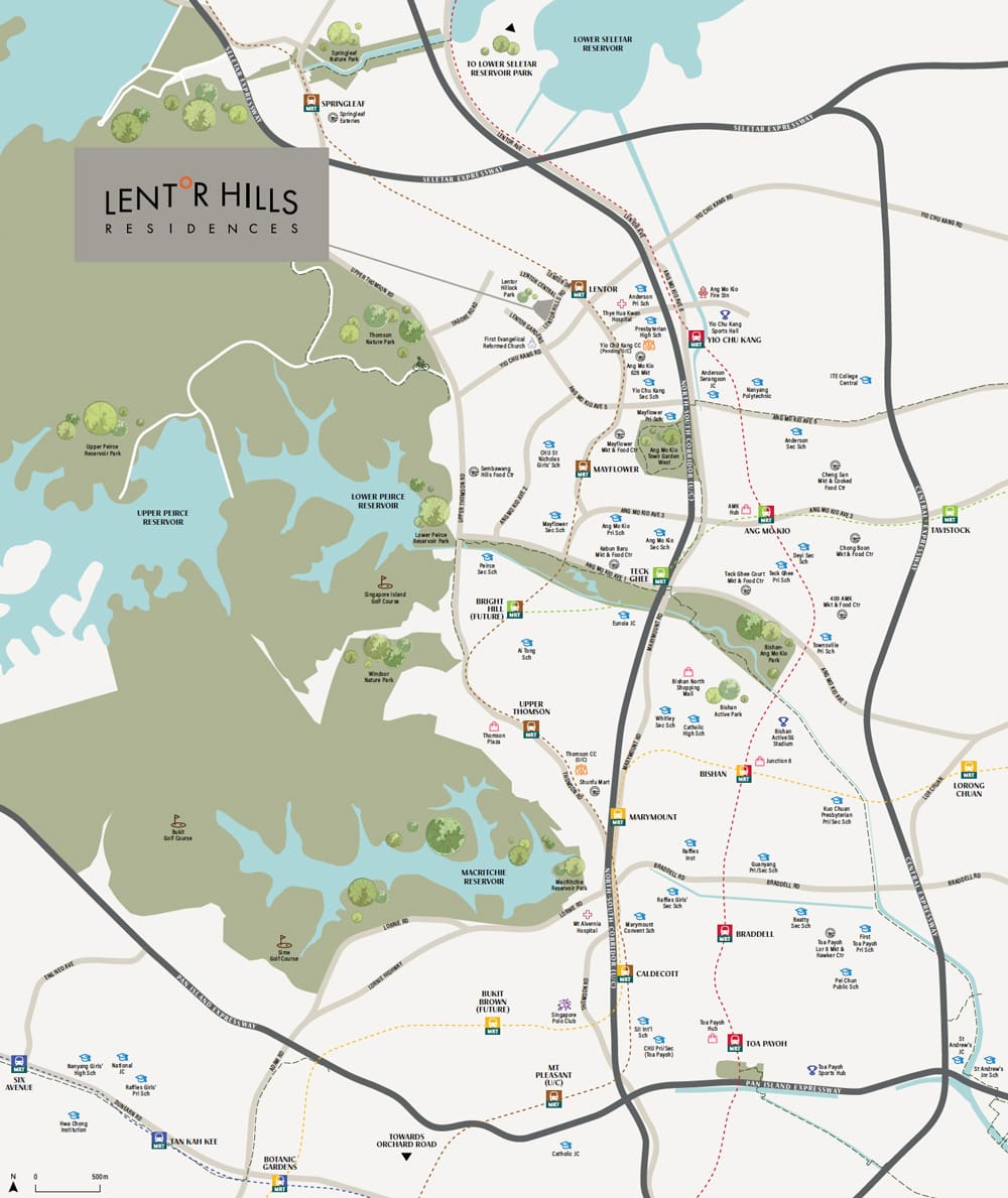 Lentor Hills Residences - Location Map