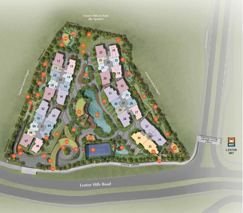 Lentor Hills Residences - Site Plan
