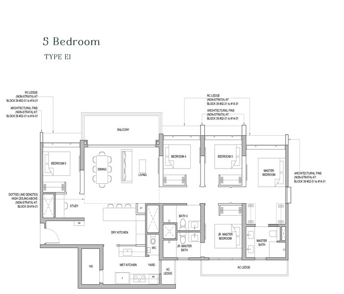 North Gaia EC - 5 Bedroom Floor Plan
