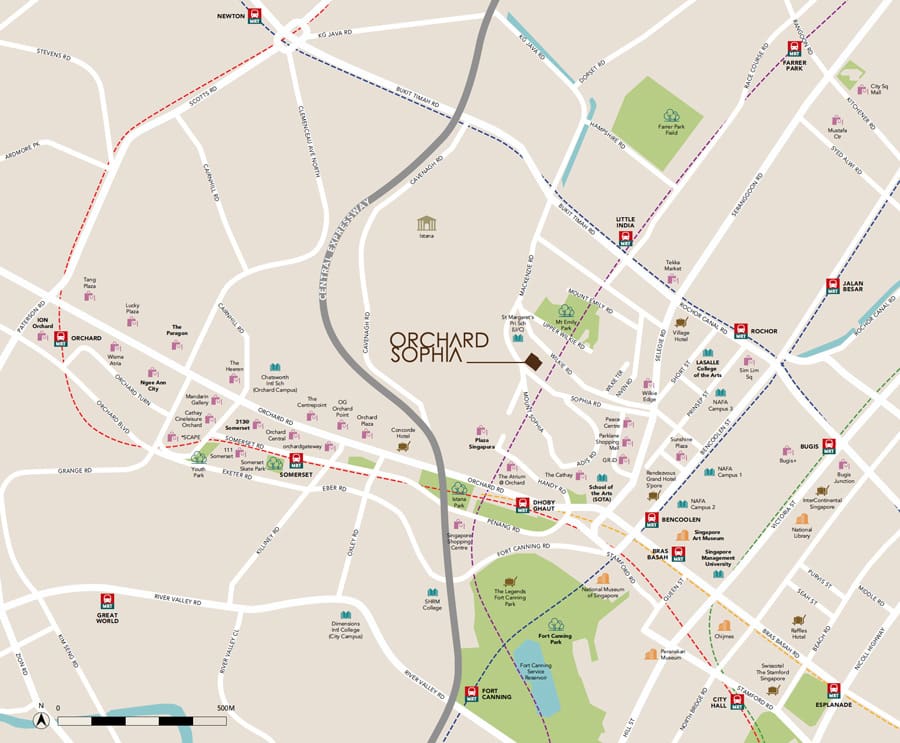 Orchard Sophia - Location Map