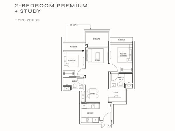 Pinetree Hill - 2 Bedroom Premium + Study