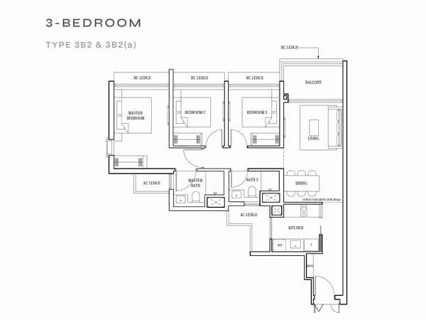 Pinetree Hill - 3 Bedroom Floor Plan