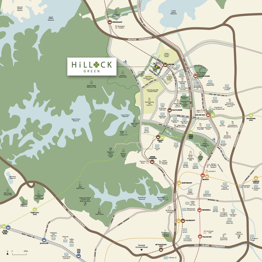 Hillock Green - Location Map