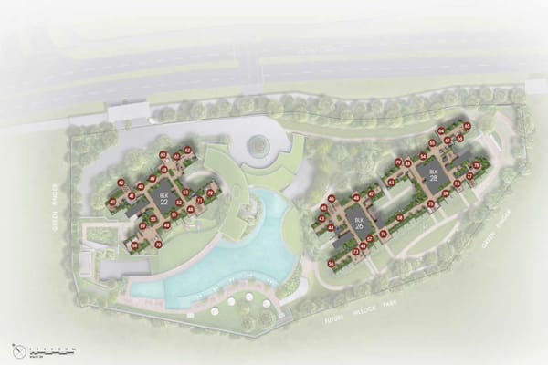 Hillock Green - Site Plan Level 14