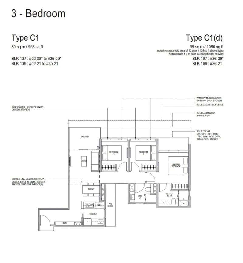 Whistler Grand - Floorplan - 3 Bedroom
