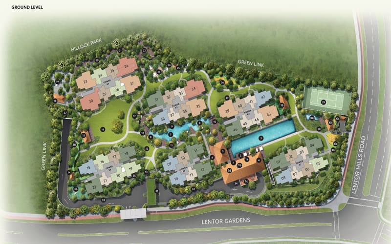 Lentor Mansion - Site Plan