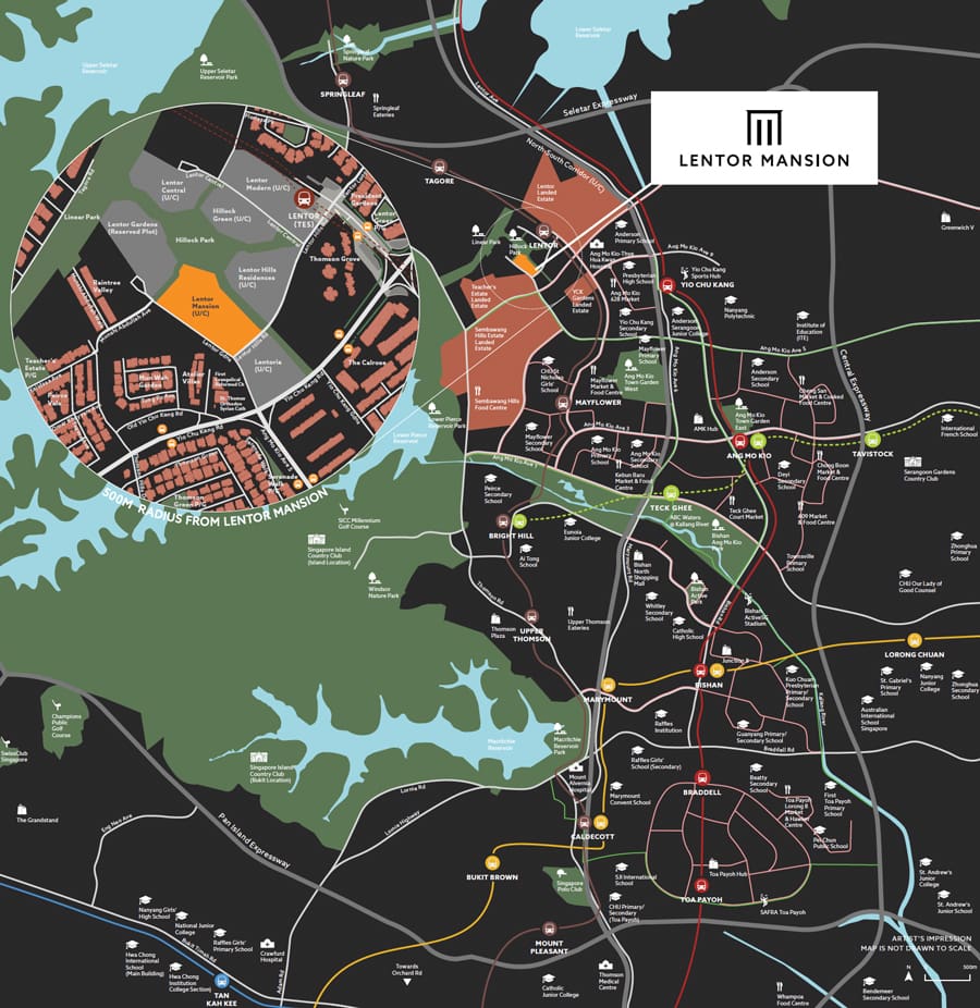 Lentor Mansion - Location Map