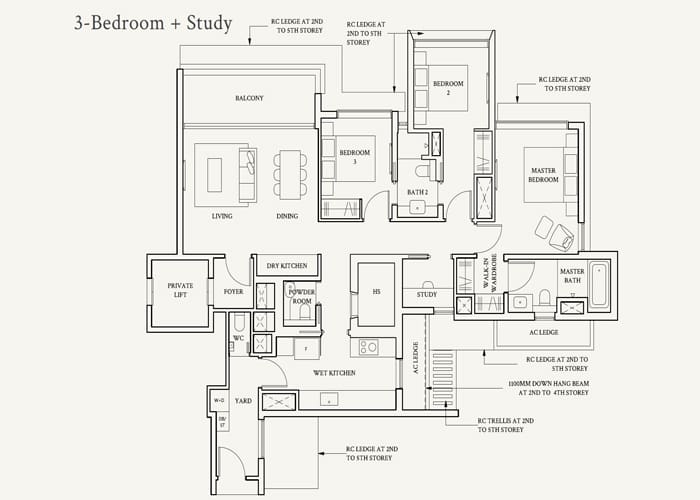 Watten House - 3 Bedroom with Study
