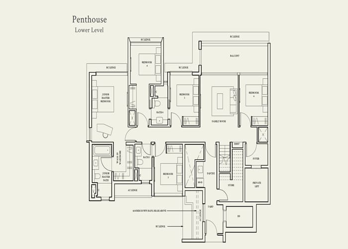 Watten House - Penthouse Lower Level