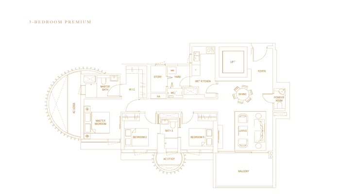 Klimt Cairnhill - 3 Bedroom Premium
