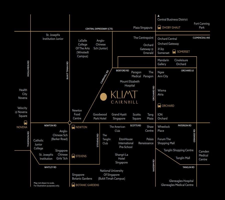 Klimt Cairnhill - Location Map