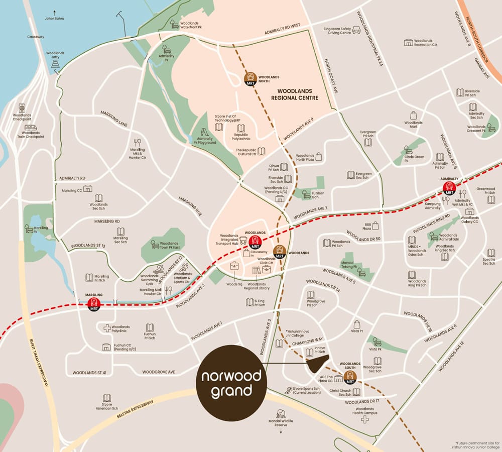 New Launch Norwood Grand - Location Map