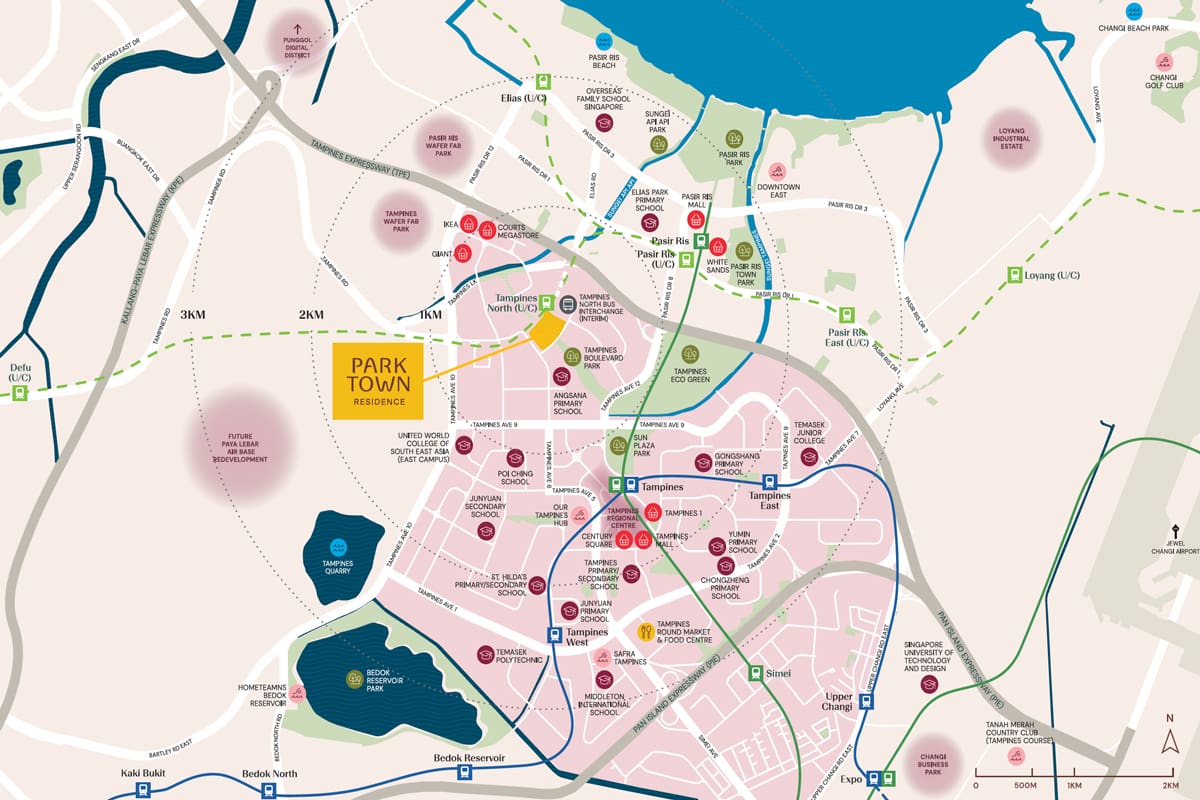Parktown Residence New Launch Map